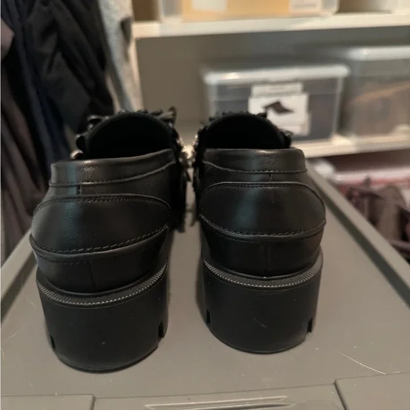 Christian Louboutin Black Leather Loafers - Picture 3 of 11